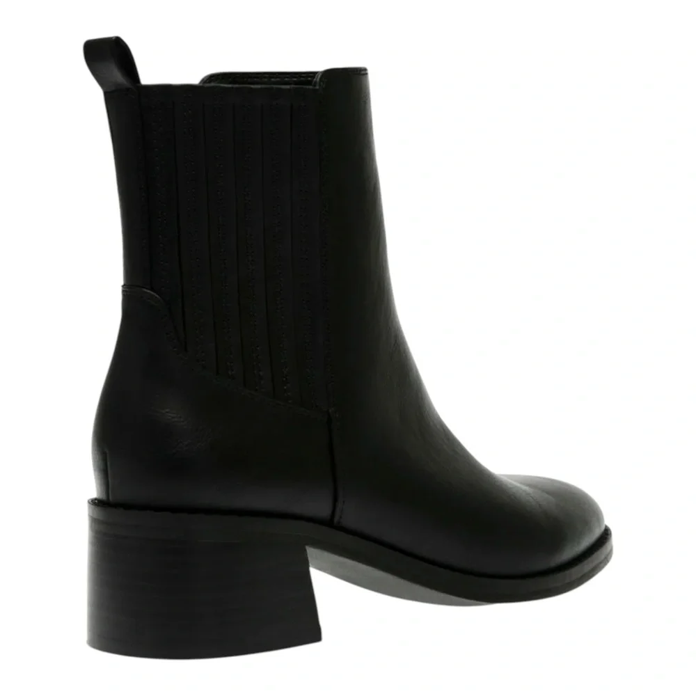 DV by Dolce Vita Delilah Black Ankle Bootie with Elastic Panels Women …